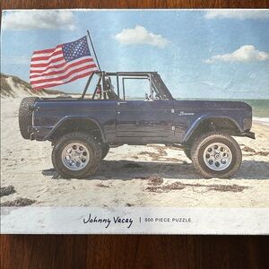 NWT Johnny Vacay Jeep beach puzzle patriotic